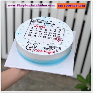 Bánh Sinh Nhật Cuốn Lịch - CL49